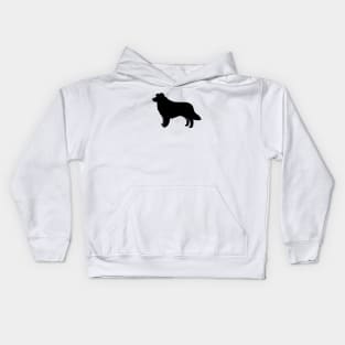 Border Collie Silhouette Kids Hoodie